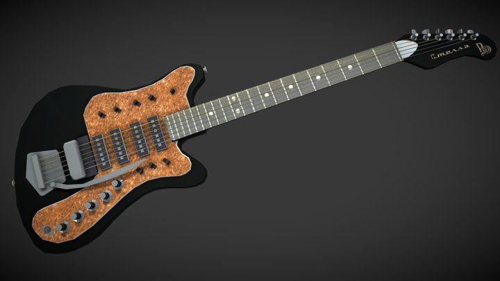 Stella Soviet Electric Guitar 3D Model
