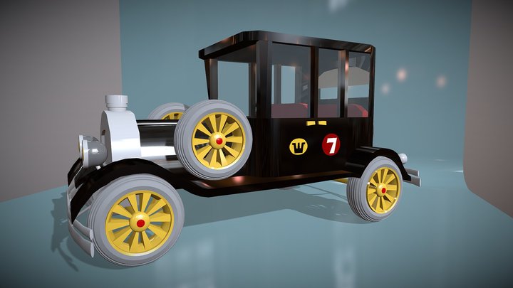 Wacky Races - The Bulletproof Bomb 3D Model