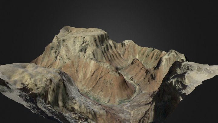 Colorado River - Grand Canyon (Video to Mesh) 3D Model