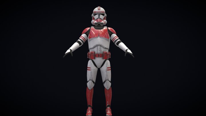 Phase II Clone trooper Armor 3D Model