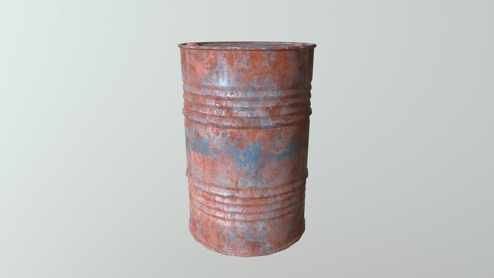 Oil Drum 3D Model