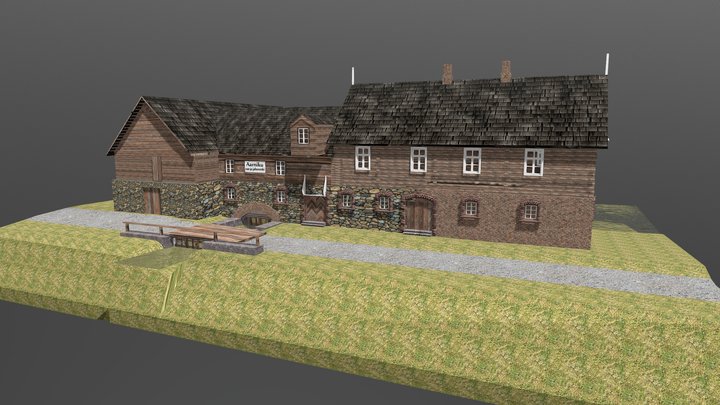 Aarniku Saw and Flour Mill Reconstruction 3D Model