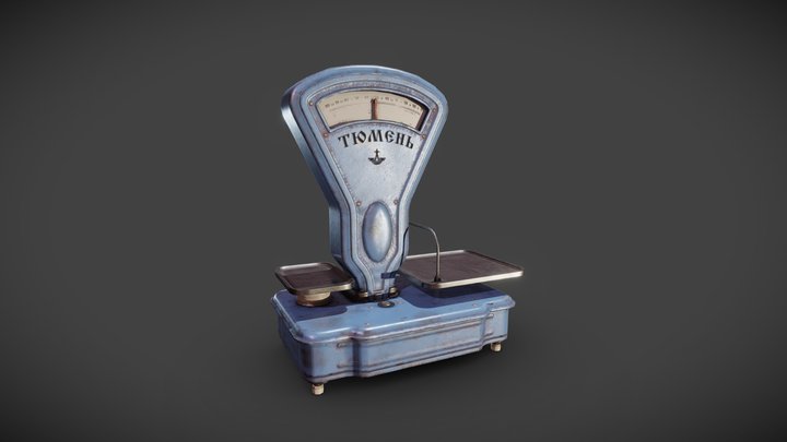 Old USSR Scales 3D Model
