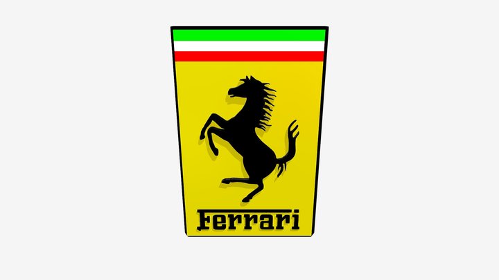 FERRARI LOGO 3D Model