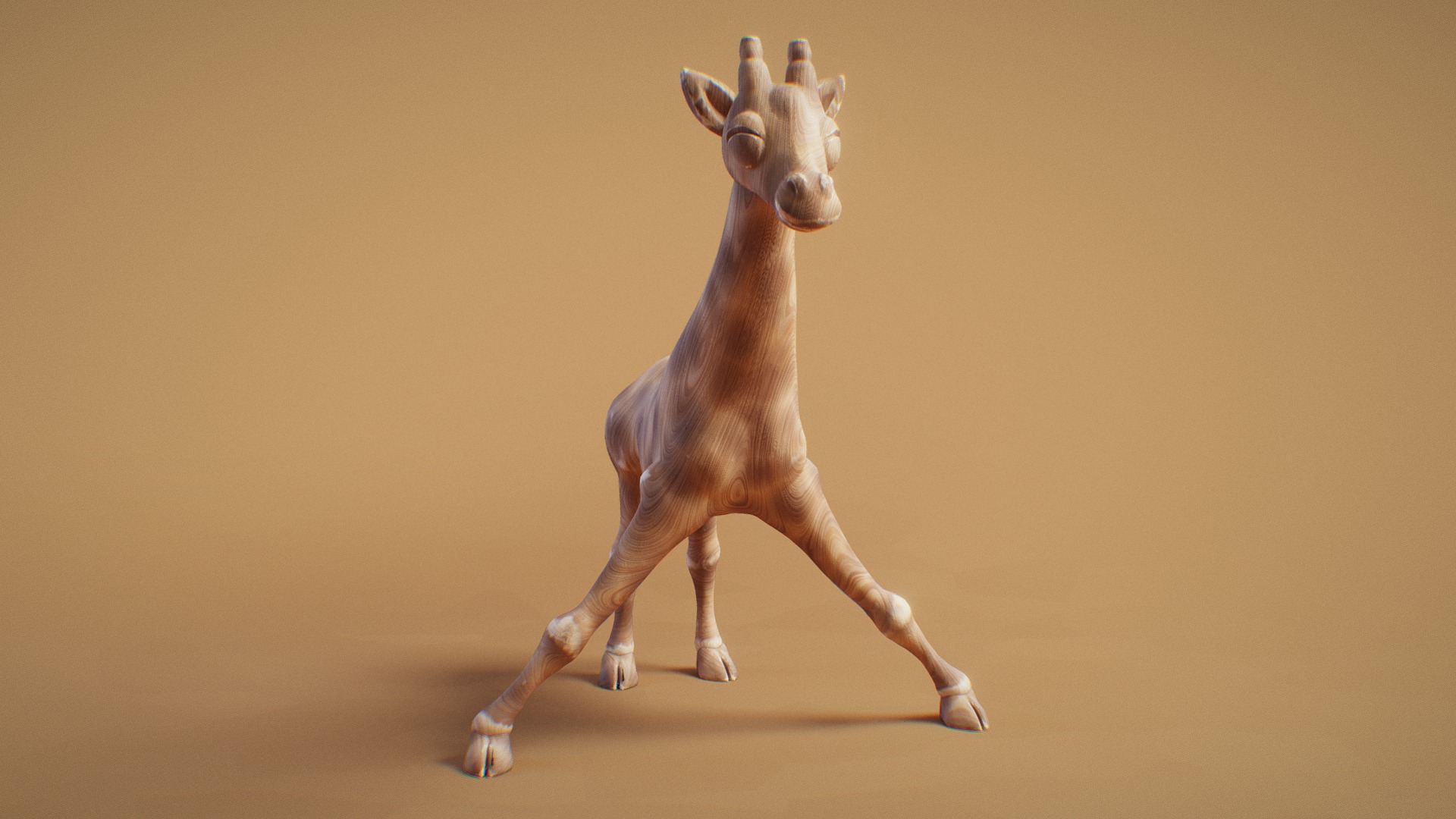 3D model Day 20 – Minimalistic : Split - This is a 3D model of the Day 20 - Minimalistic : Split. The 3D model is about a small statue of a giraffe.