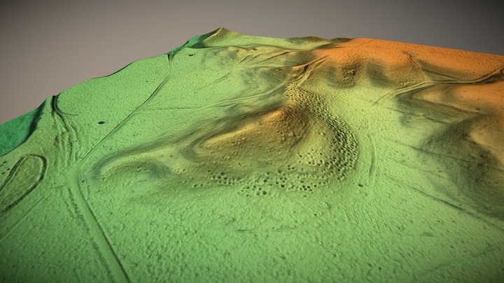 Dauginčių II piliakalnis (Lithuania) – Gratis 3D-model STL