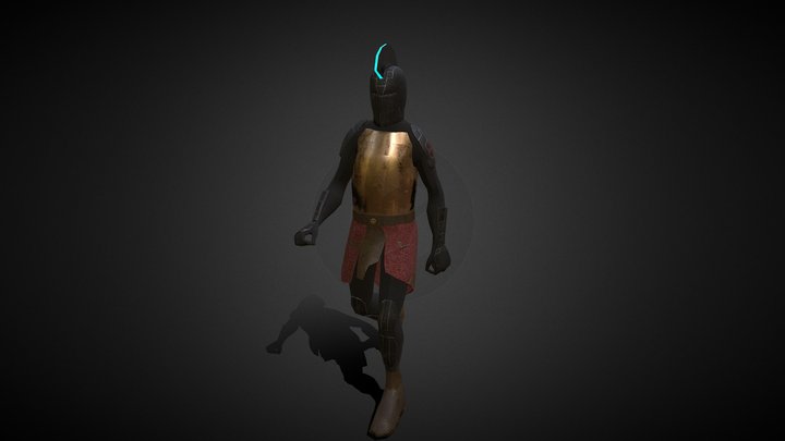 Sci-fi Spartan 3D Model