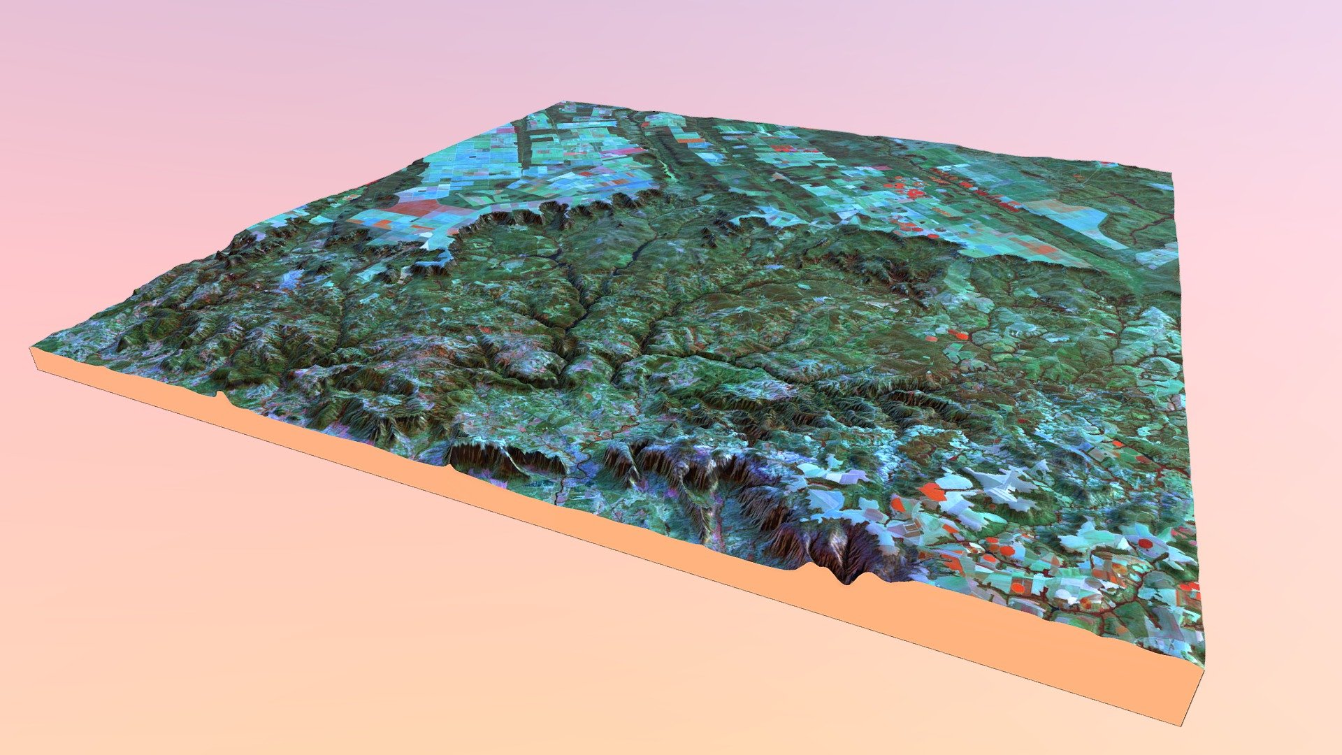 South Border (Western Bahia) - Landsat 8 2019 - 3D model by vvmesquita ...