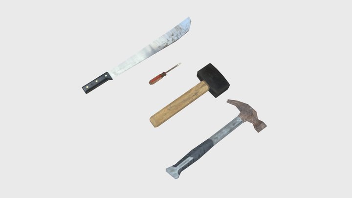 Old Tools PSX 3D Model