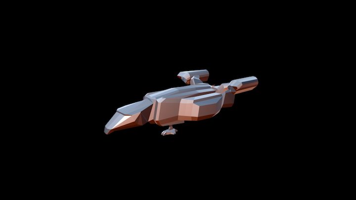WIP Spaceship 3D Model