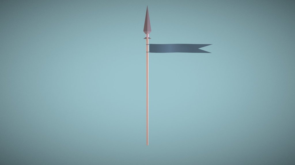 Small Banner Spear Blue