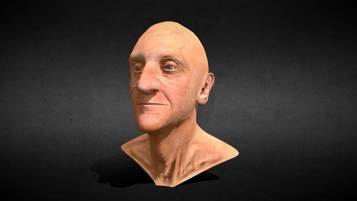 Old man Face 3D Model