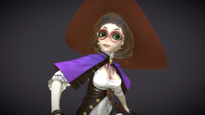 little witch 3D Model