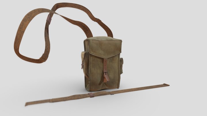 WW2 Military Bag 3D Model