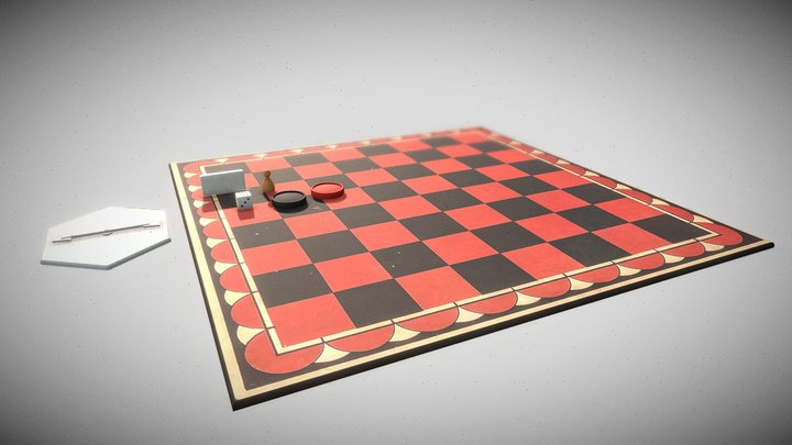 Game Pieces - John Patty 3D Model