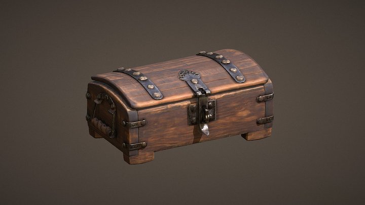 antique chest (Roman Empire style) 3D Model