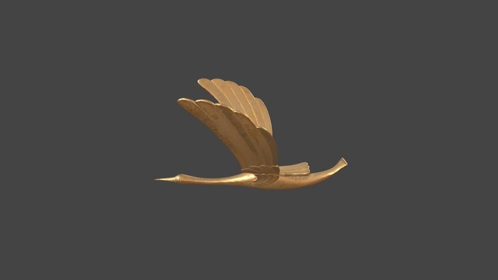 CraneBird_UV 3D Model