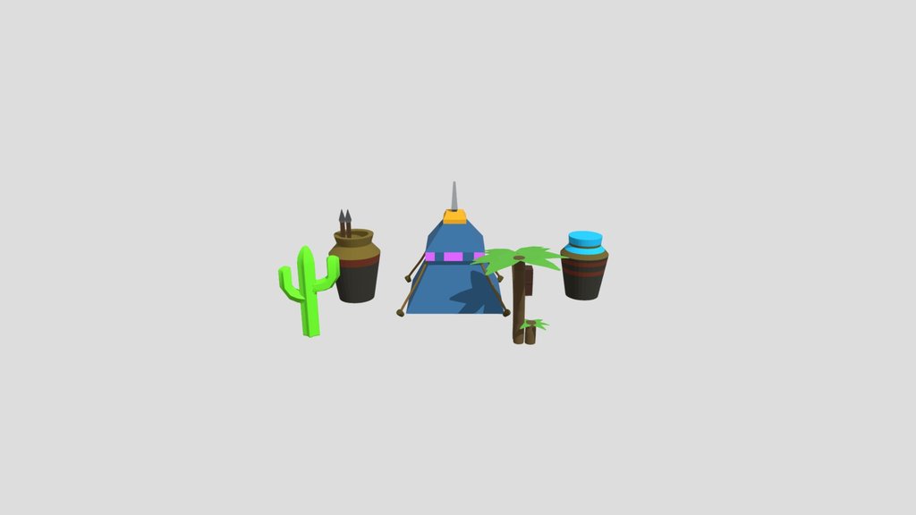 Stylized Desert Tribe Props
