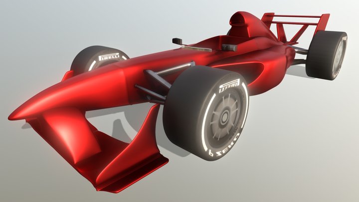 Formula Car 3D Model
