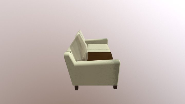 Green Couch 3D Model