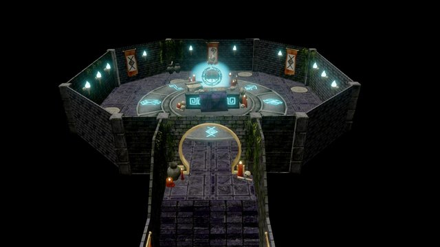 Dungeon Altar Room 3D Model