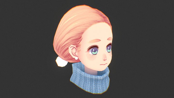 Doe- No Bangs 3D Model