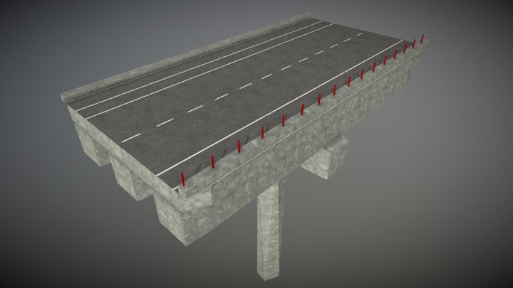 Highway Bridge, Chinese style 3D Model