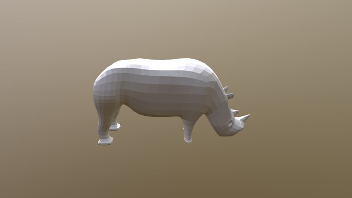 Simple rhino 3D Model