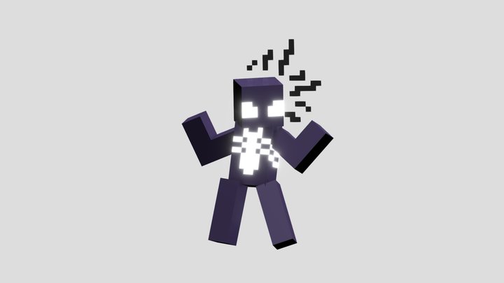 Symbiote Spider-Man (Minecraft) 3D Model