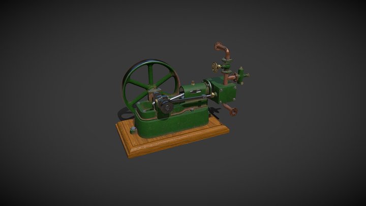 Steam engine 3D Model