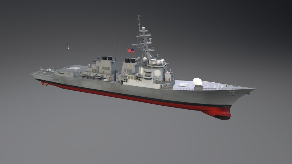 Arleigh Burke-class Guided Missile Destroyer - 3D model by CSIS ...