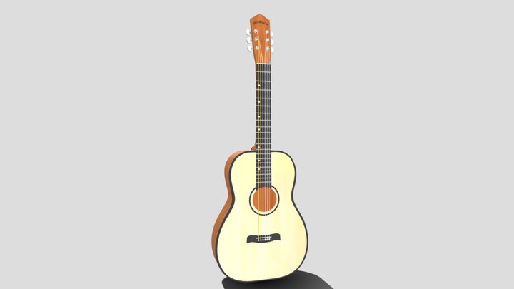 Acoustic guitar 3D Model