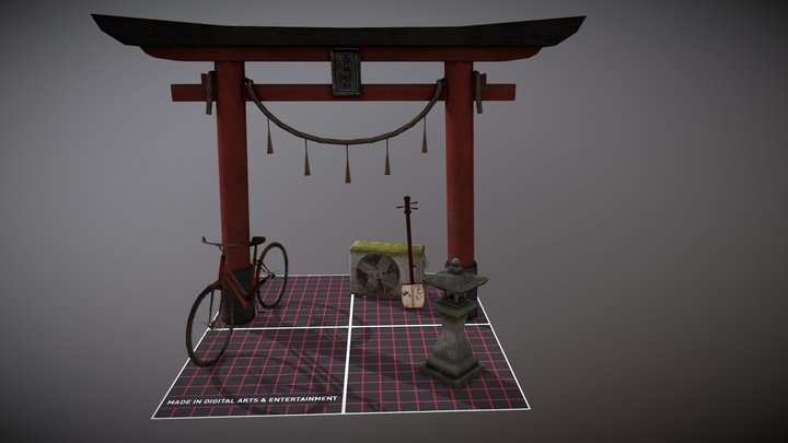 kyoto 5 props Aymane Allouch 3D Model