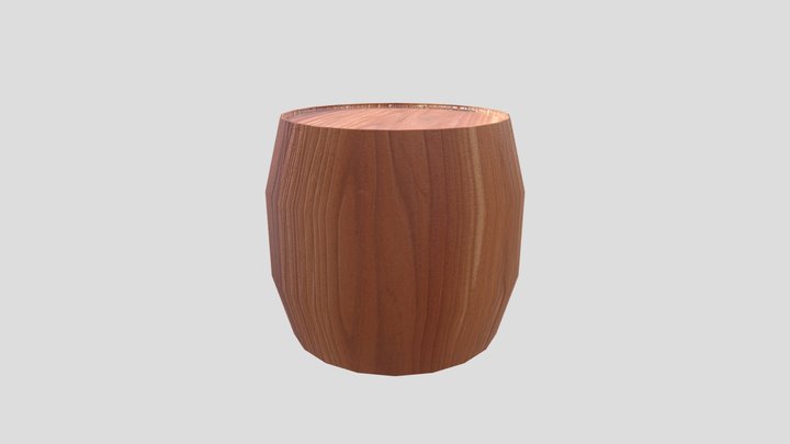 Textured barrel 3D Model