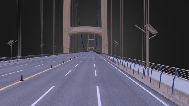 Suspension Bridge 3D Model