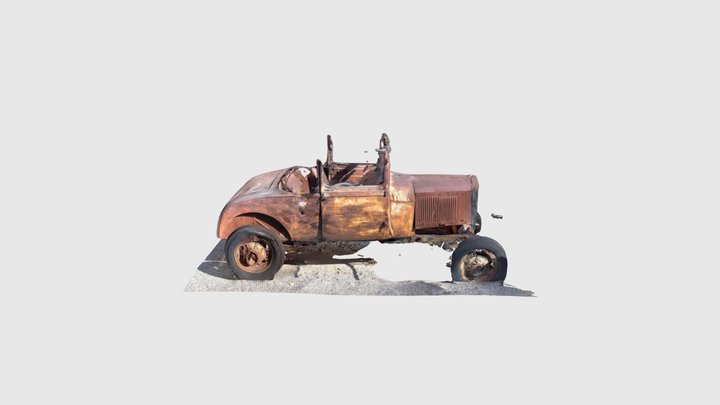 Julian Mine Old Car 3D Model