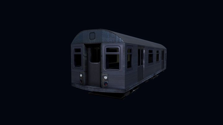 NYC Subway R32 Train Inspired Subway Car 3D Model