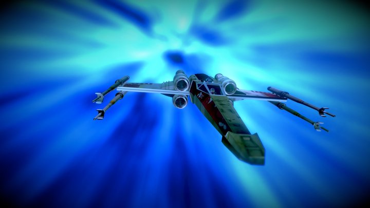 Red 5 in Hyperspace - 3D Animation 3D Model
