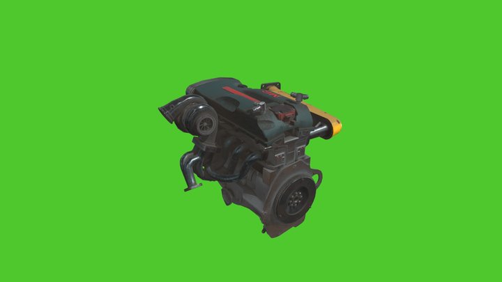 car_engine_19_mb 3D Model