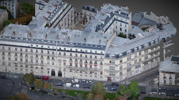 Vol 1 Relevé de toiture Paris 17ème 3D Model