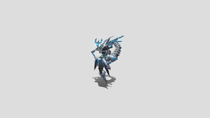 Mike Odd-Eyes Wing Dragon 3D Model