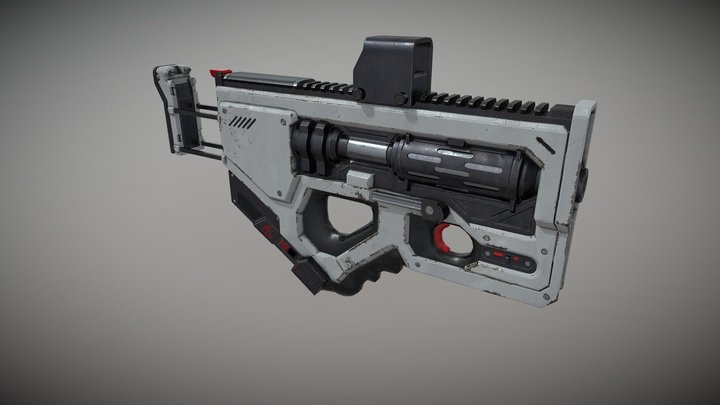 Plasma pistol 3D Model