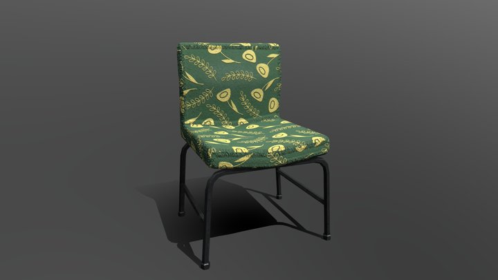 Low Poly Chair 3D Model