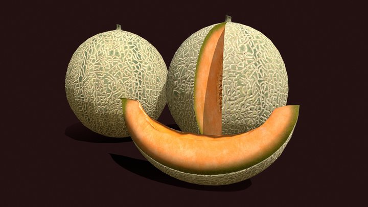 Delicious_Melons_FBX 3D Model
