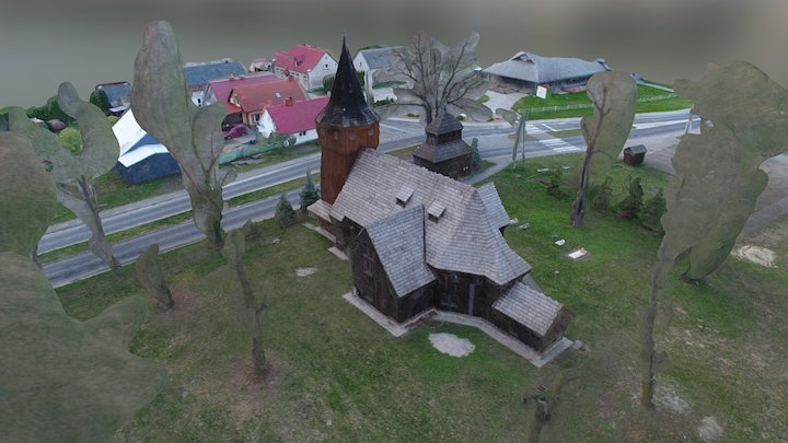 Zabytkowy Kościół Chlastawa - Poland 3D Model