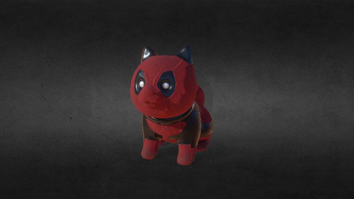 Shiba Deadpool 3D Model