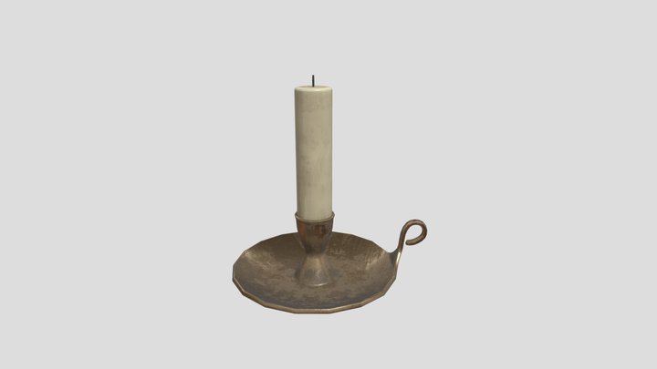 Medieval candle holder 3D Model