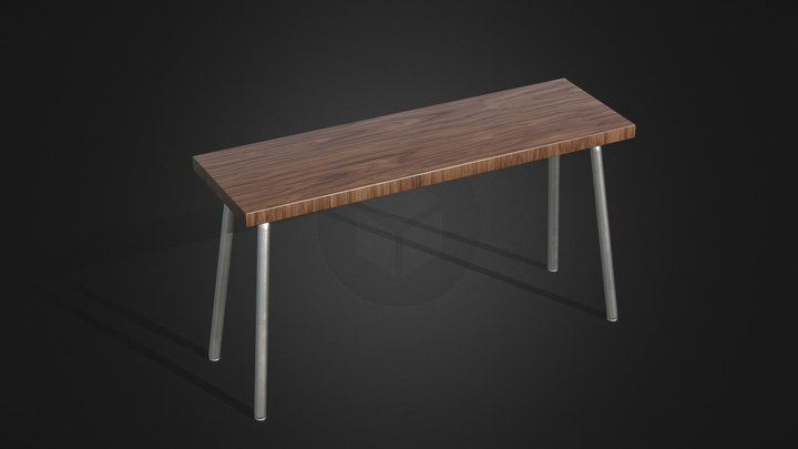 Wooden table – Free 3D Model STL