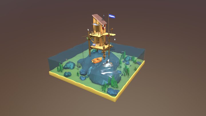 Sea Shack 3D Model