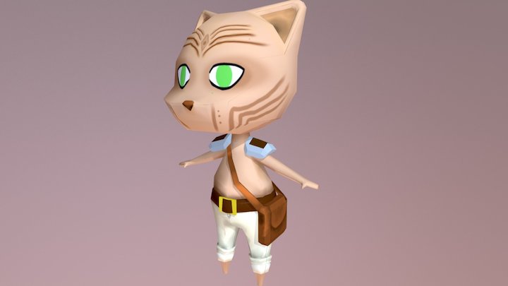 Kitty Warrior 3D Model